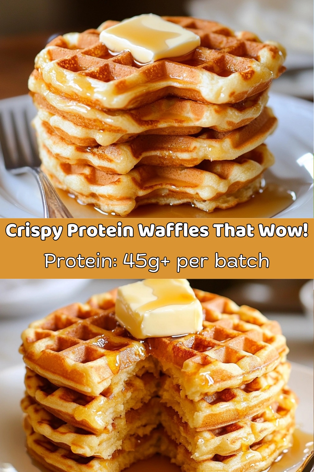 Crispy Protein Waffles