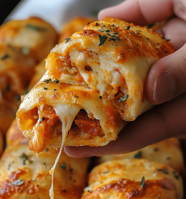 High Protein & Low Calorie Pepperoni Pizza Rolls