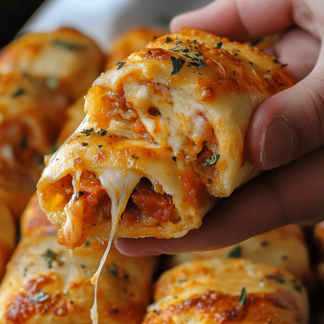 High Protein & Low Calorie Pepperoni Pizza Rolls