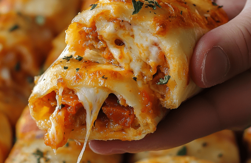 High Protein & Low Calorie Pepperoni Pizza Rolls