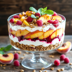 Peach Cobbler Cheesecake Fruit Salad