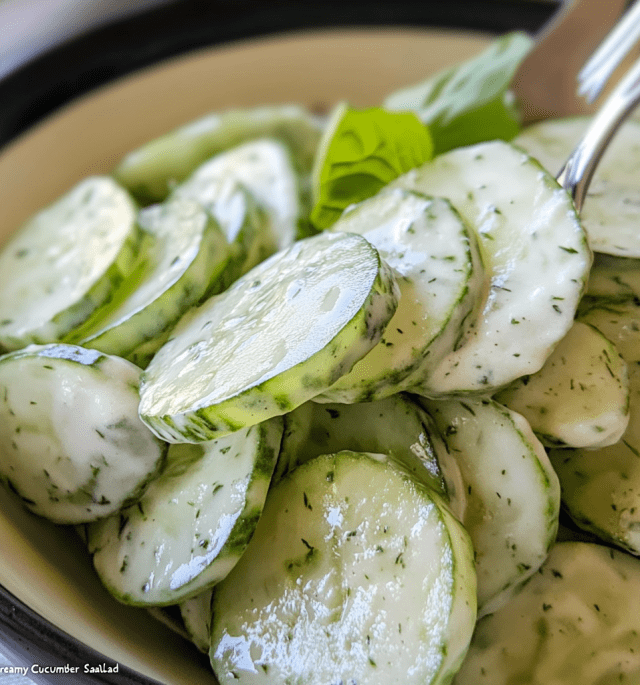 Creamy Cucumber Salad