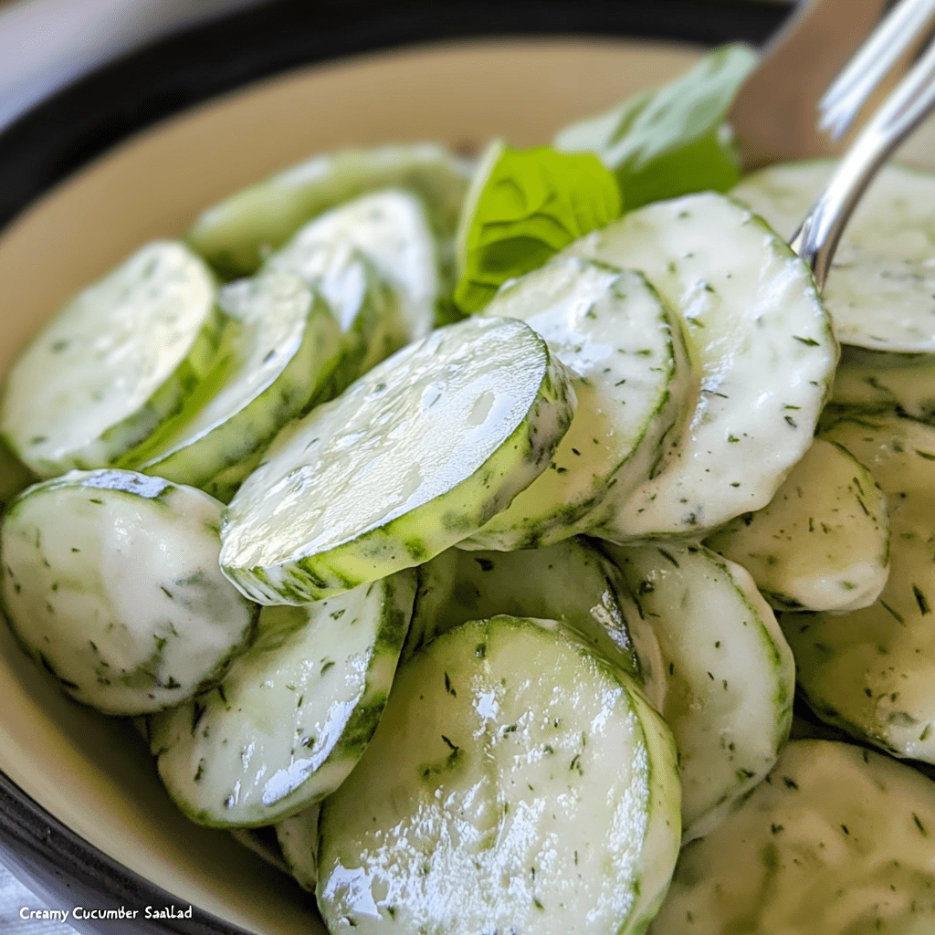 Creamy Cucumber Salad