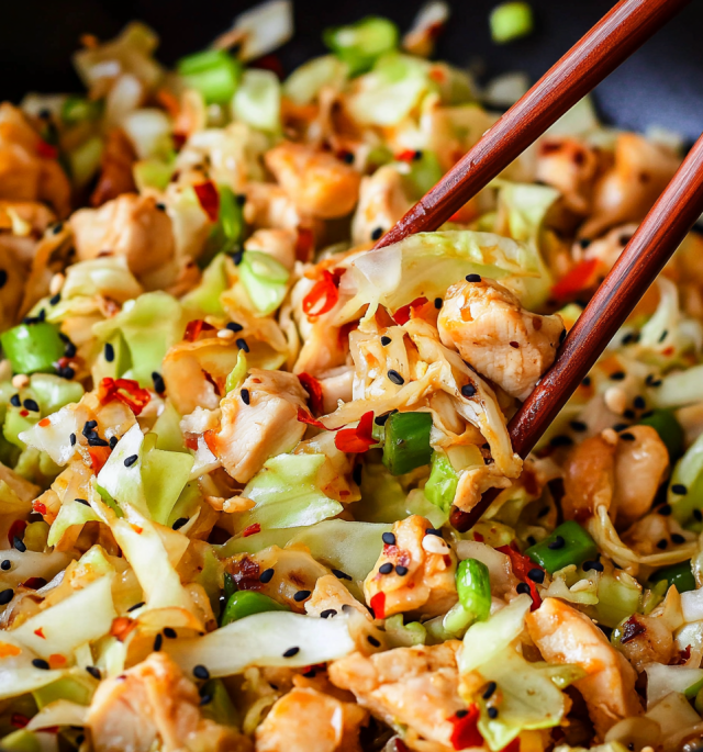 Chicken Cabbage Stir Fry