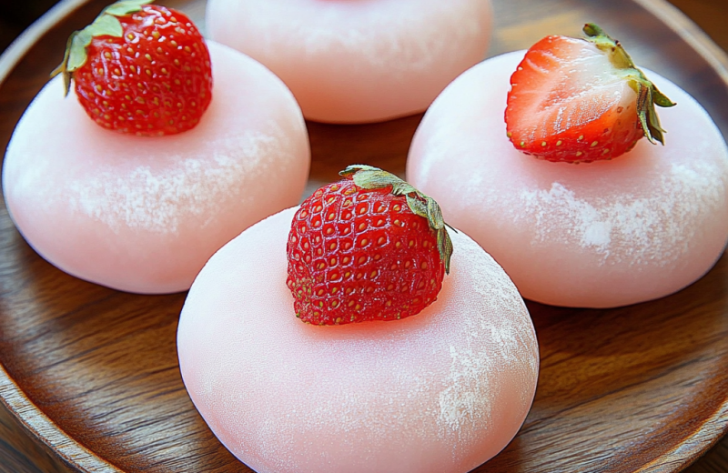 Homemade Strawberry Mochi 2