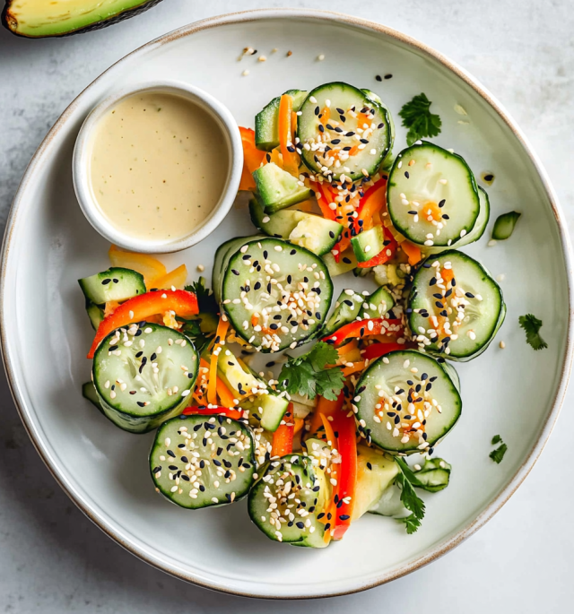 California Roll Cucumber Salad