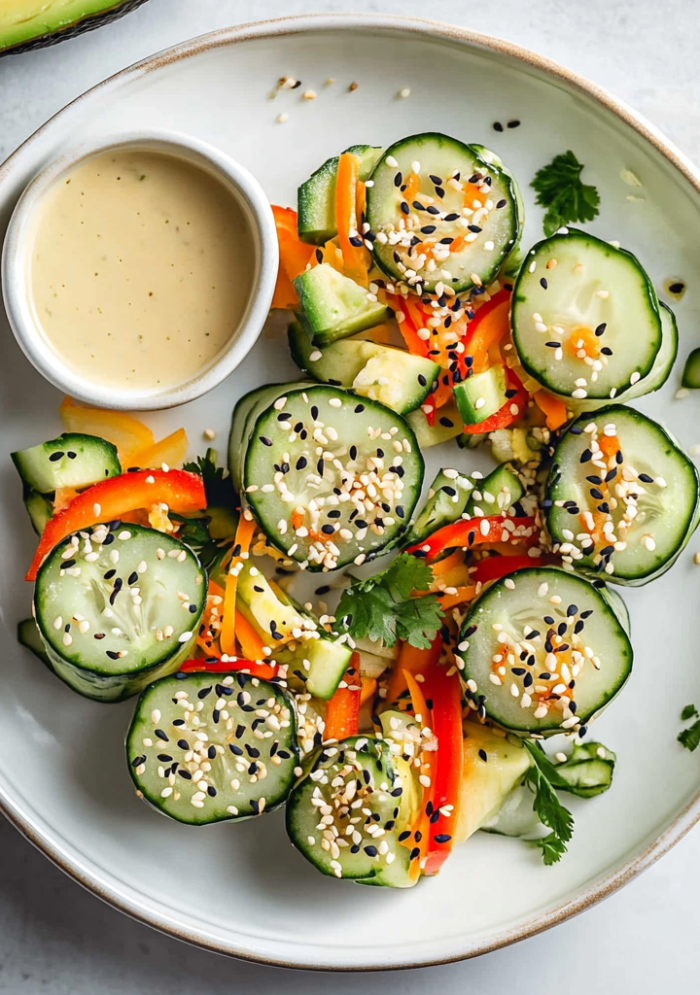 California Roll Cucumber Salad