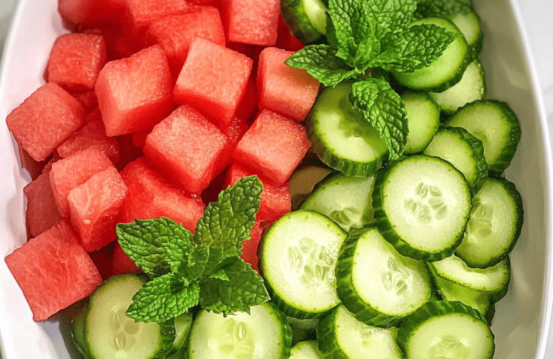 Fresh & Fabulous Cucumber Watermelon Salad