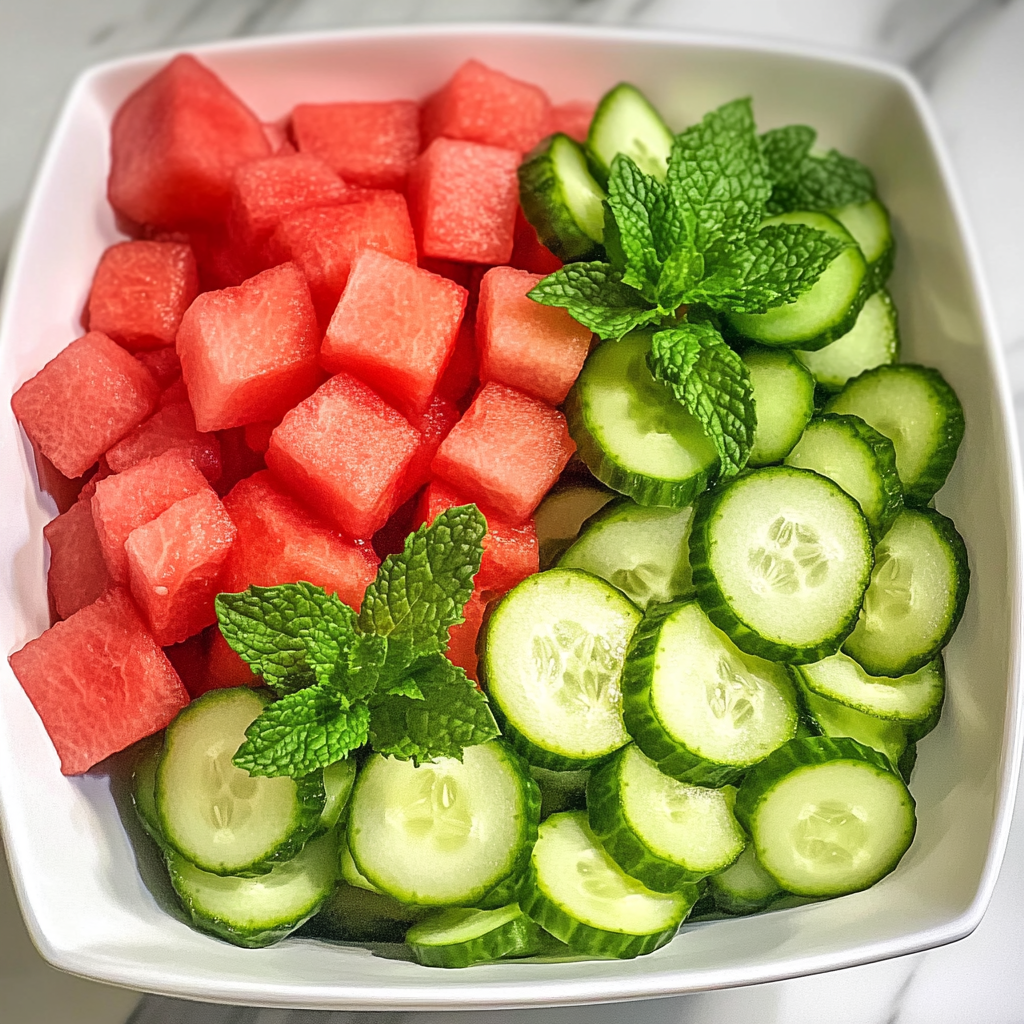 Fresh & Fabulous Cucumber Watermelon Salad