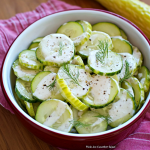 Tangy Pickle Juice Ranch Cucumber Salad