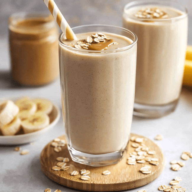 Peanut Butter Banana Oatmeal Smoothie