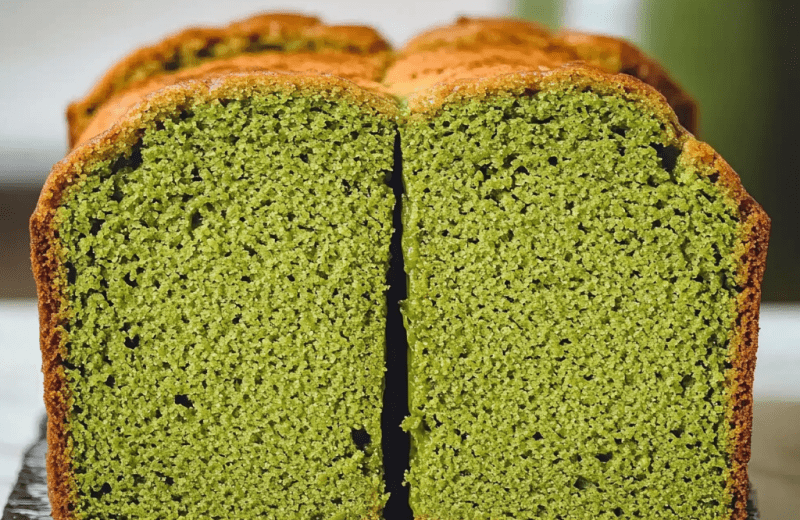 Fluffy Matcha Sponge Cake