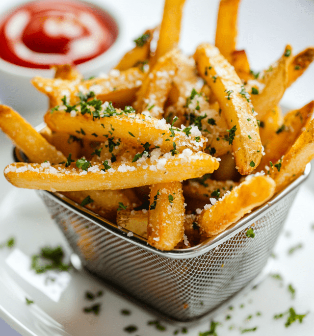 Crispy Garlic Parmesan Fries