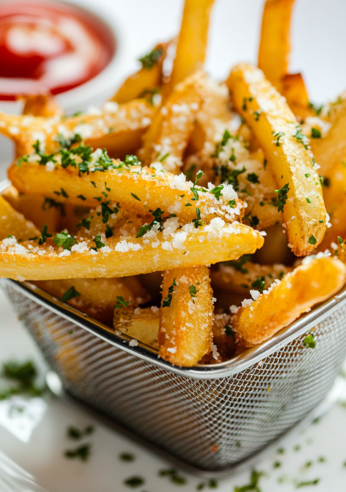Crispy Garlic Parmesan Fries