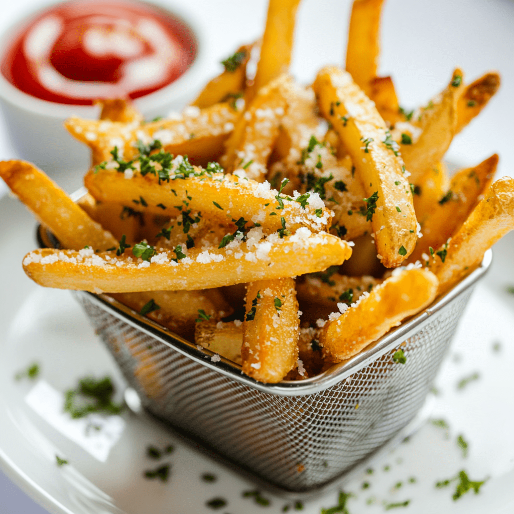 Crispy Garlic Parmesan Fries