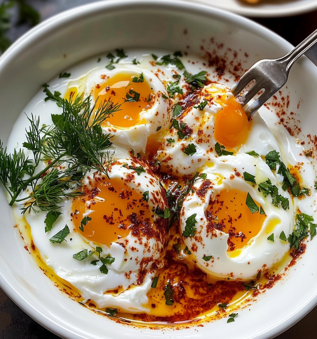 Turkish Eggs with Garlicky Yogurt