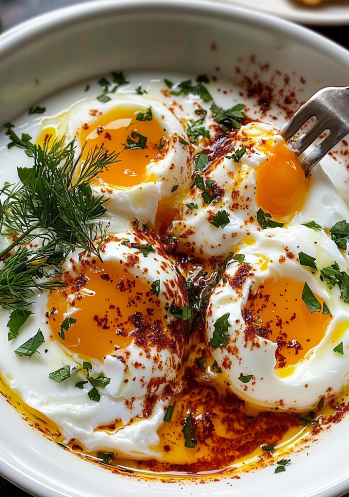 Turkish Eggs with Garlicky Yogurt