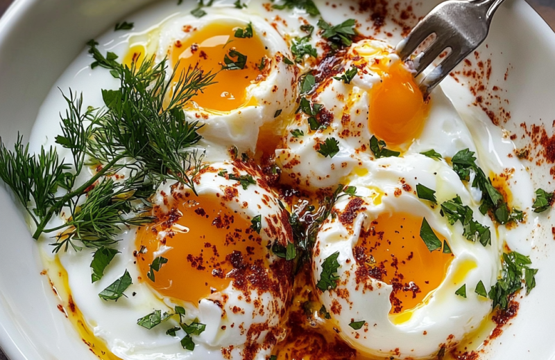 Turkish Eggs with Garlicky Yogurt