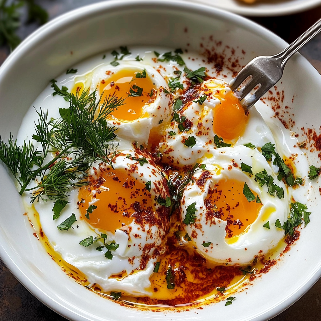 Turkish Eggs with Garlicky Yogurt