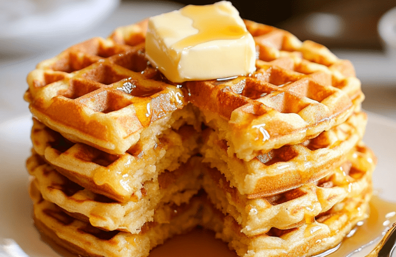 Crispy Protein Waffles