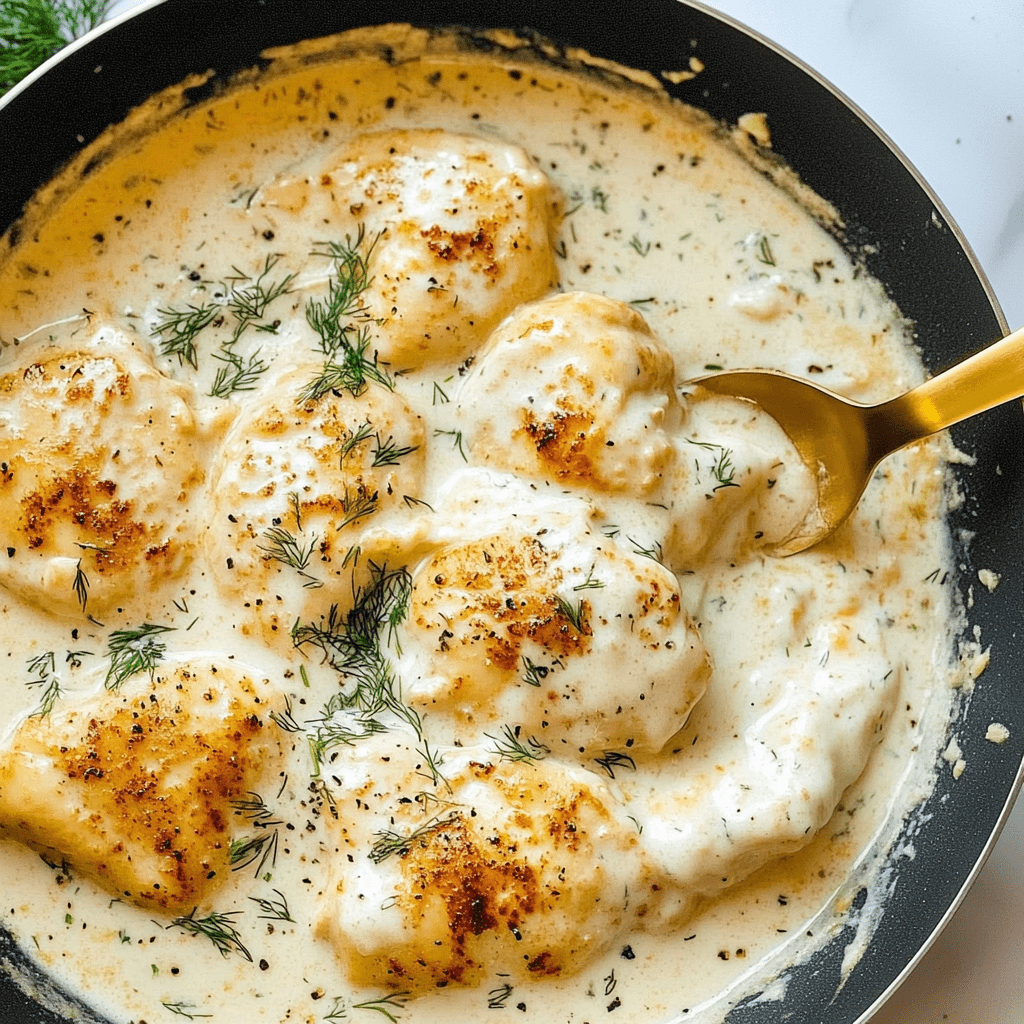Creamy Oven Baked Chicken Thighs