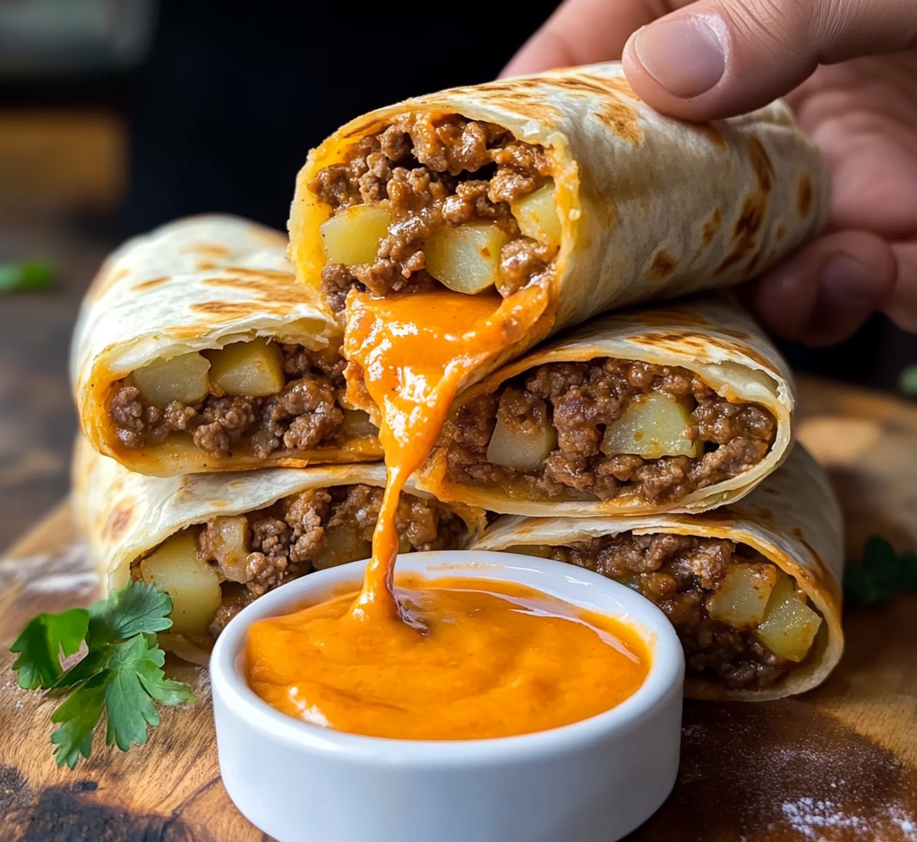 High-Protein Beef & Potato Burrito