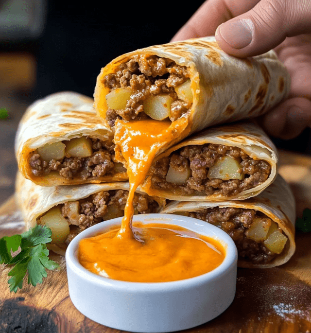 High-Protein Beef & Potato Burrito