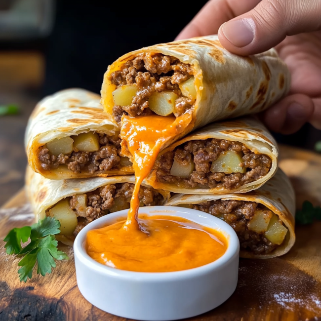 High-Protein Beef & Potato Burrito