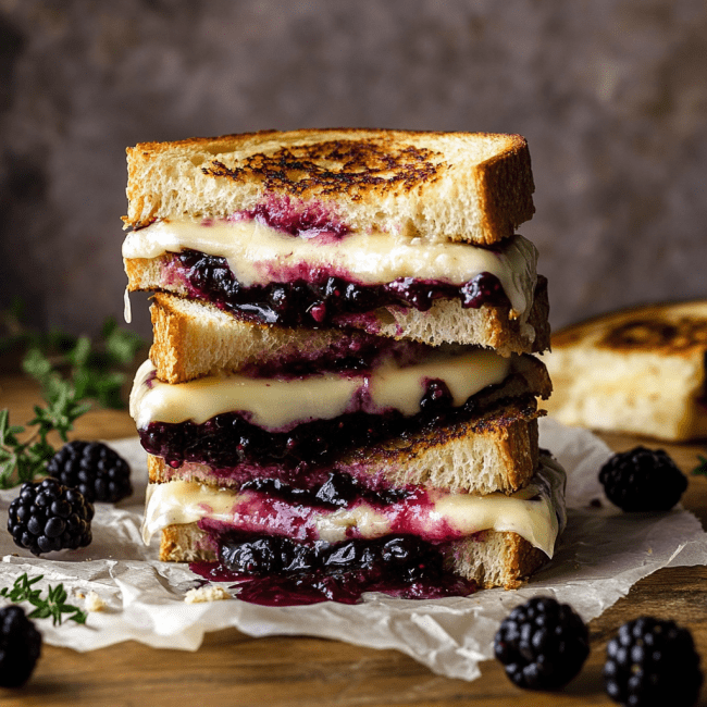 Blackberry-Peach Grilled Cheese