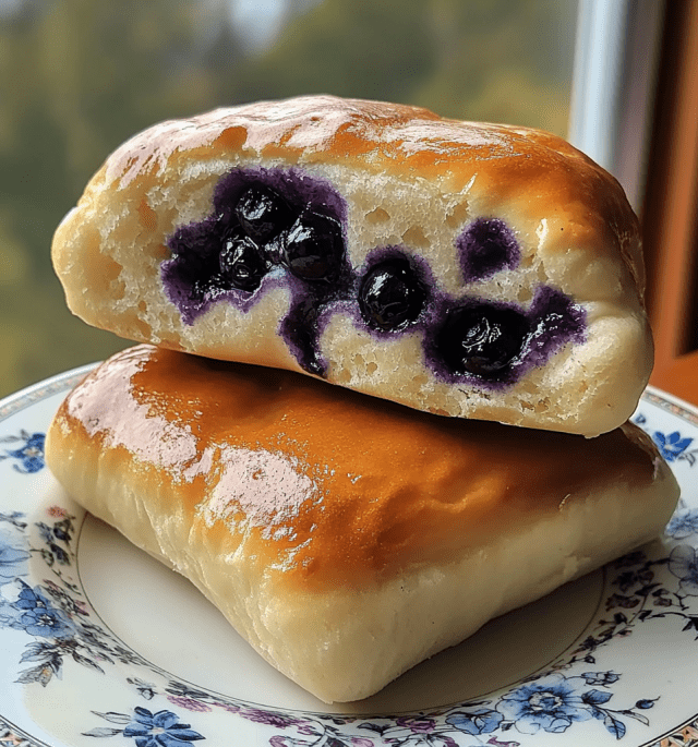 Blueberry Fluffy Cottage Cheese Cloud Bread