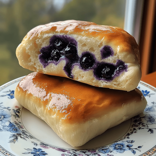 Blueberry Fluffy Cottage Cheese Cloud Bread