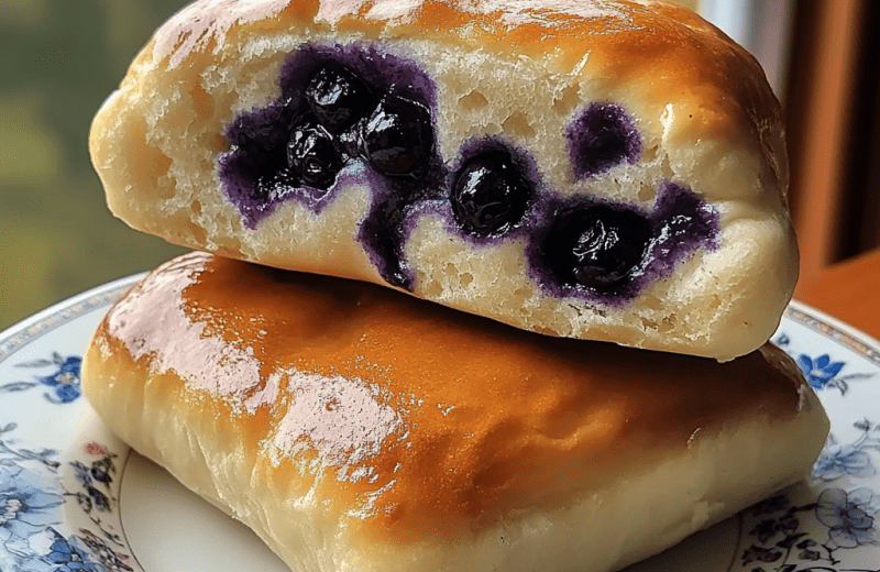 Blueberry Fluffy Cottage Cheese Cloud Bread