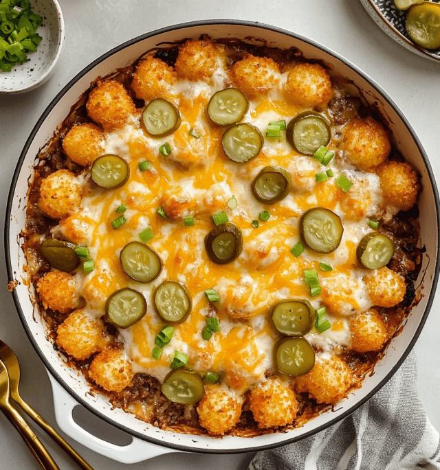 Cheeseburger Tater Tot Casserole