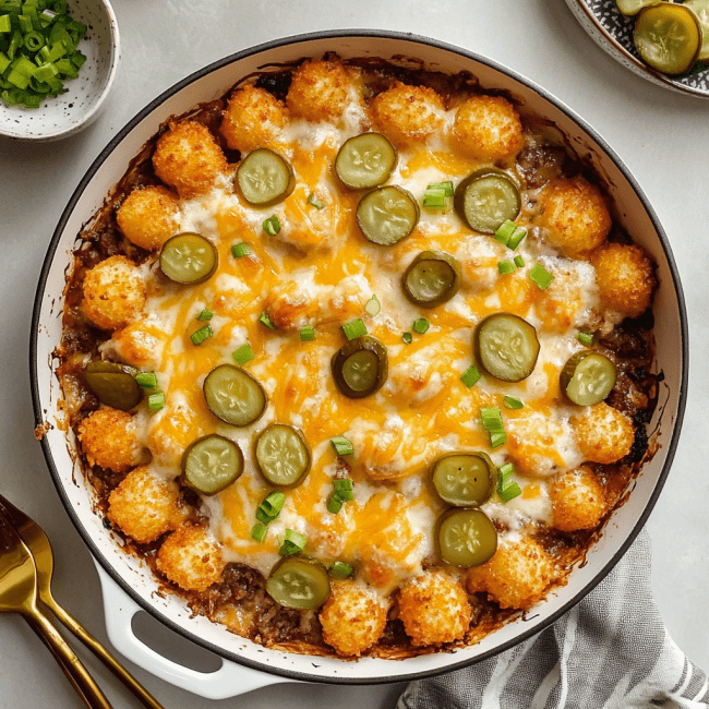 Cheeseburger Tater Tot Casserole