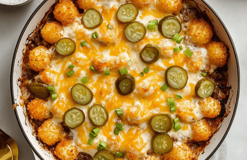 Cheeseburger Tater Tot Casserole