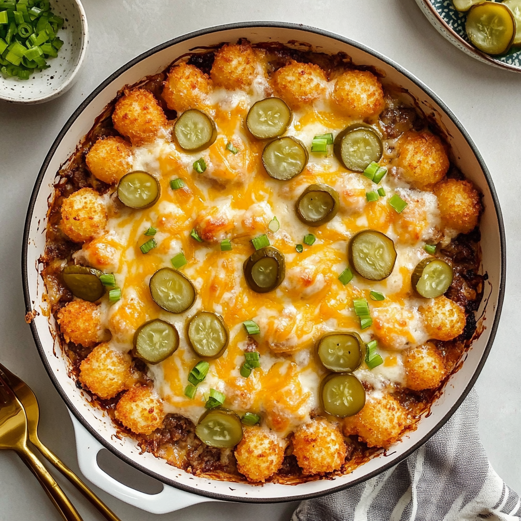 Cheeseburger Tater Tot Casserole