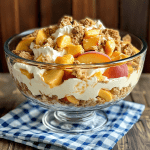 Peach Cobbler Cheesecake Fruit Salad