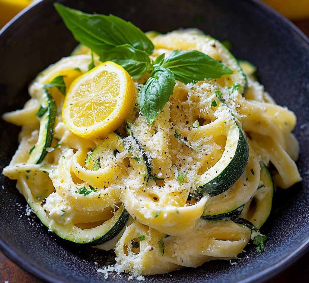 Lemon Ricotta Zucchini Pasta