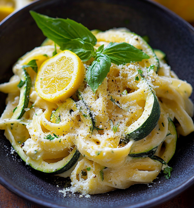 Lemon Ricotta Zucchini Pasta