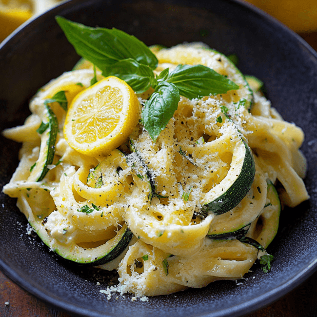 Lemon Ricotta Zucchini Pasta