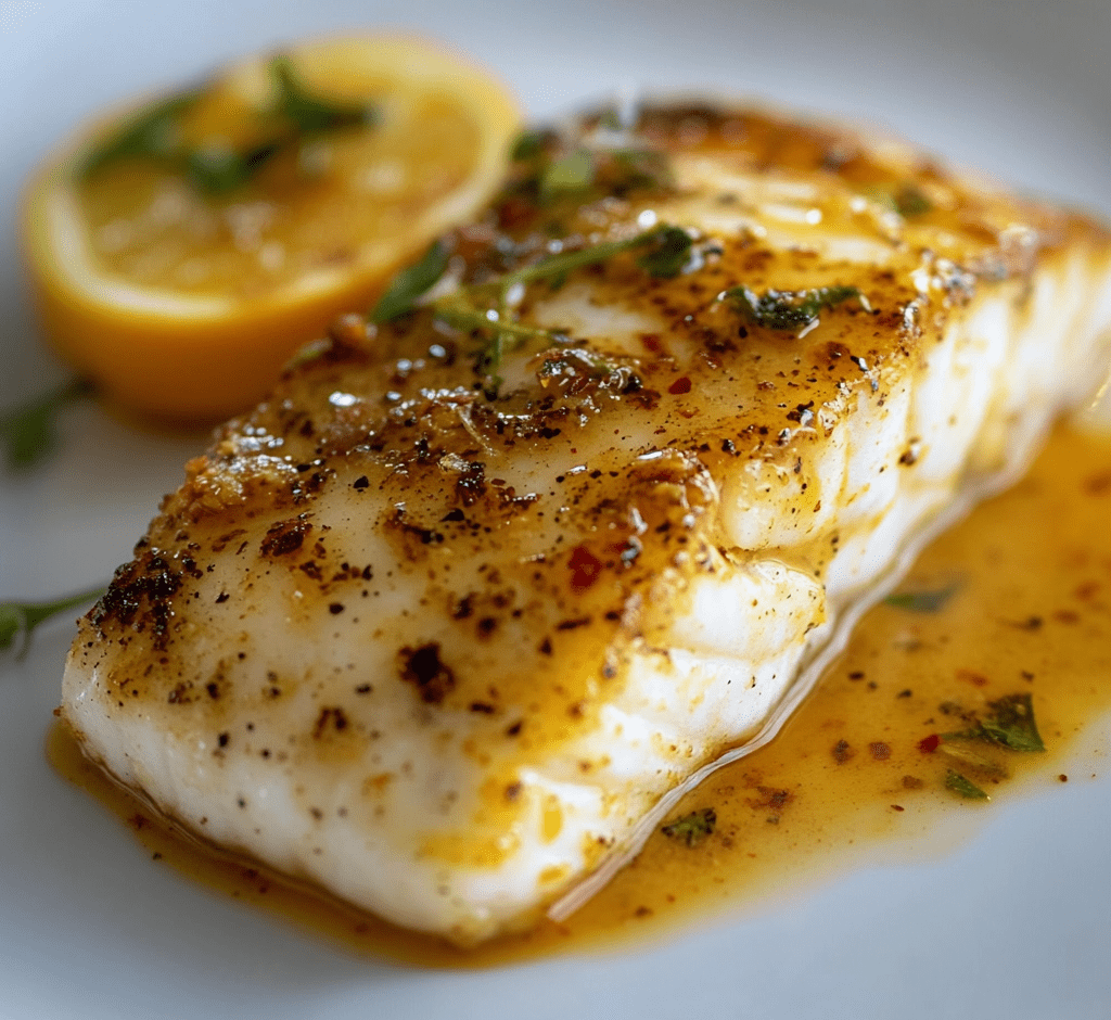 Orange Dijon Grilled Halibut!