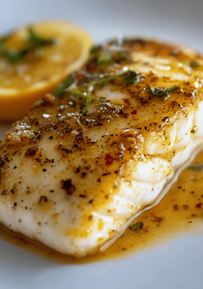 Orange Dijon Grilled Halibut!