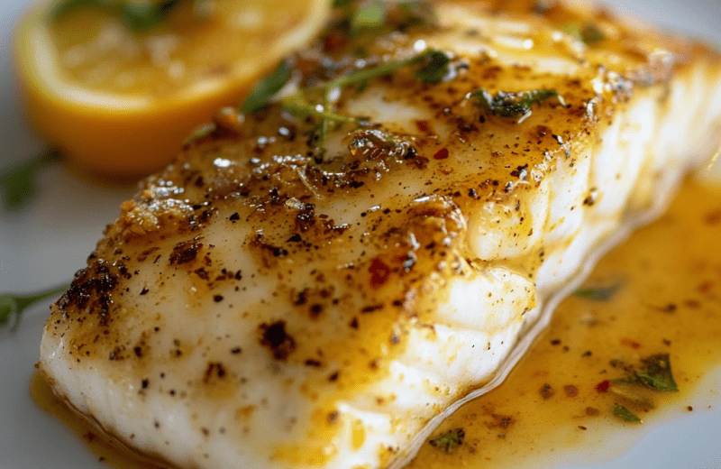 Orange Dijon Grilled Halibut!