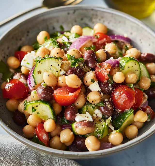 Greek Garbanzo Bean Salad Recipe