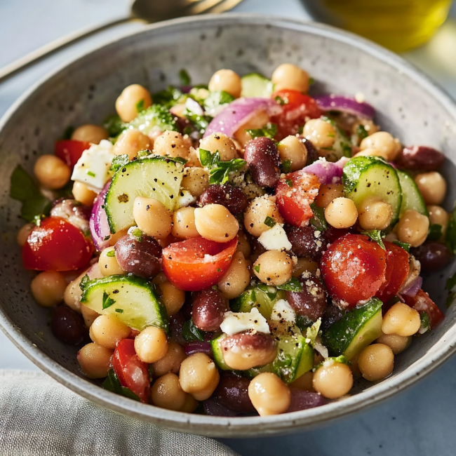 Greek Garbanzo Bean Salad Recipe