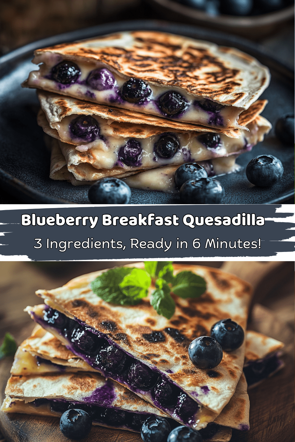 Blueberry Breakfast Quesadilla