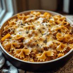 Cheesy Bowtie Pasta Bake