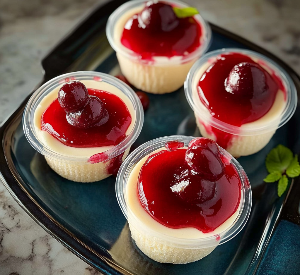 Cherry Cheesecake Cups