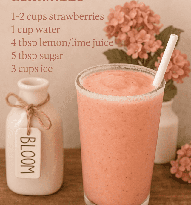 Frozen Strawberry Lemonade Bliss