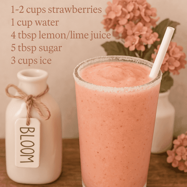 Frozen Strawberry Lemonade Bliss